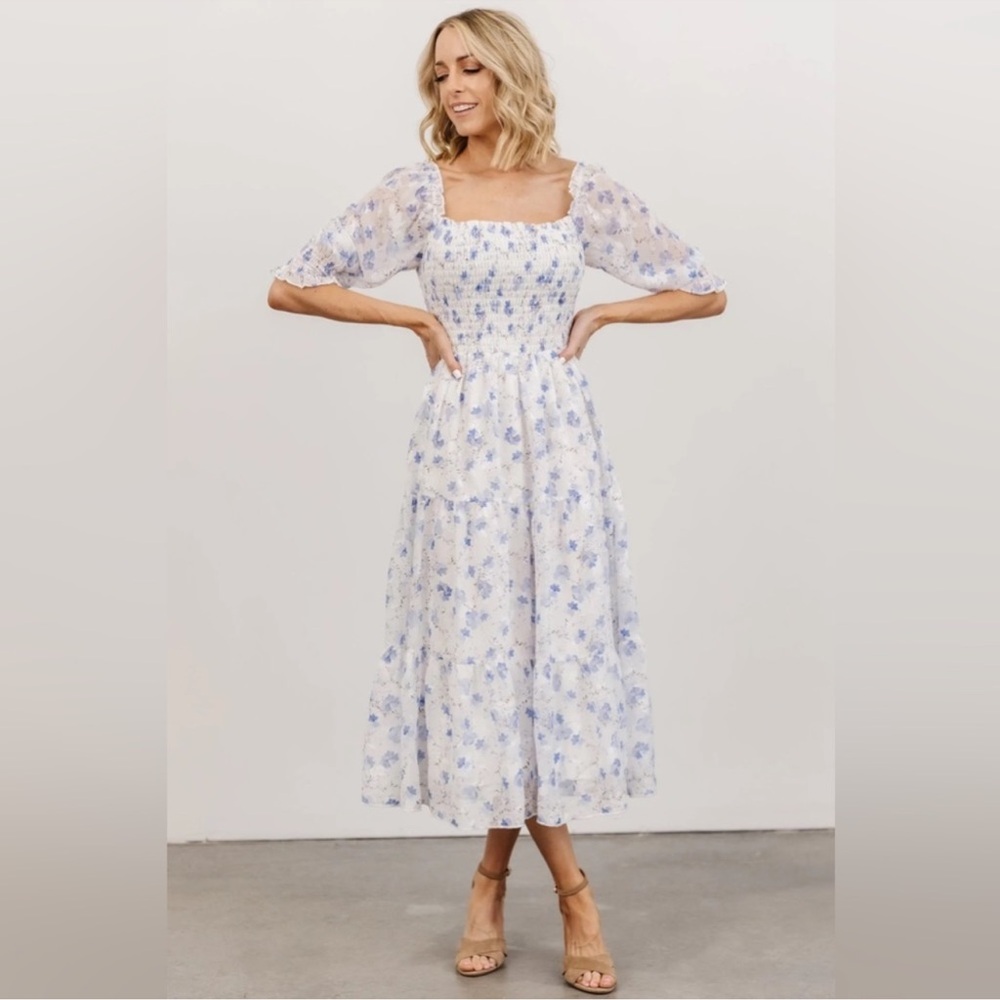 Baltic Born Floral Blue and White Dress